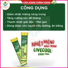 Viên C Sủi Livecool Của Nam Dược Giúp Bổ sung Vitamin C, Hỗ Trợ Giải Độc, Mát Han -Tuýp 16 Viên