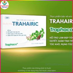 TRAHAIRIC của Traphaco Hỗ Trợ Giảm Nguy Cơ Tóc Bạc Sớm, Tóc Khô, Gãy Rụng - Hộp 30 Viên