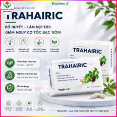 TRAHAIRIC của Traphaco Hỗ Trợ Giảm Nguy Cơ Tóc Bạc Sớm, Tóc Khô, Gãy Rụng - Hộp 30 Viên