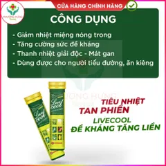 Viên C Sủi Livecool Của Nam Dược Giúp Bổ sung Vitamin C, Hỗ Trợ Giải Độc, Mát Han -Tuýp 16 Viên