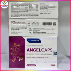 Angelcaps Meracine Bổ Sung Nội Tiết Tố Nữ, Giảm Bốc Hỏa, Lão Hóa Da, Rối Loạn Kinh Nguyệt-HộP 30V