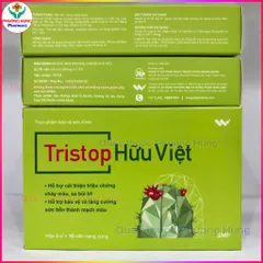 TriStop Hữu Việt Hỗ Trợ Người Bệnh Trĩ, Tăng Sức Bền Thành Mạch, Cải Thiện Sa Búi Trĩ - Hộp30 Viên