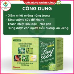Bột C sủi Livecool của Nam Dược Giúp bổ sung vitamin C, hỗ trợ giải độc, mát gan - Hộp 10 gói x7g 795424