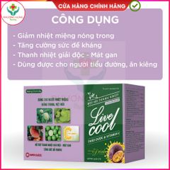 Bột C sủi Livecool của Nam Dược Giúp bổ sung vitamin C, hỗ trợ giải độc, mát gan - Hộp 10 gói x7g 795424