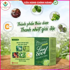 Bột C sủi Livecool của Nam Dược Giúp bổ sung vitamin C, hỗ trợ giải độc, mát gan - Hộp 10 gói x7g 795424