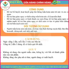 Hoạt huyết Nam Dược Giúp Hỗ trợ hoạt huyết, cải thiện thiếu máu não, đau đầu, chóng mặt - Hộp 50v