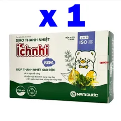 Siro Thanh Nhiệt Tiêu Độc Ích Nhi, Giúp Giải độc,Mát Gan,Giảm Mẩn Ngứa,Nhiệt Miệng-Hộp 20 Ống