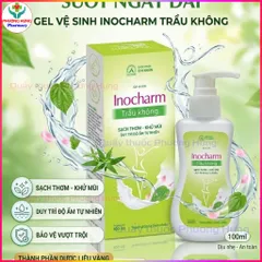 InoCharm Ích Nhân Gel Dung Dịch Vệ Sinh Phụ Nữ Trầu Không,Sạch Thơm,Khử Mùi,Giữ Ẩm-Chai 100ml