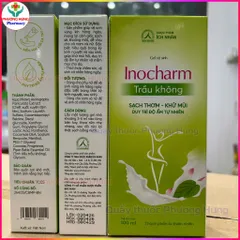 InoCharm Ích Nhân Gel Dung Dịch Vệ Sinh Phụ Nữ Trầu Không,Sạch Thơm,Khử Mùi,Giữ Ẩm-Chai 100ml