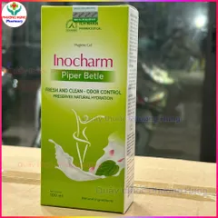 InoCharm Ích Nhân Gel Dung Dịch Vệ Sinh Phụ Nữ Trầu Không,Sạch Thơm,Khử Mùi,Giữ Ẩm-Chai 100ml
