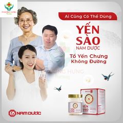 Yến Sào Nam Dược Tổ Yến Chưng Không Đường Bồi Bổ Sức Khỏe,Dùng Cho Người Giảm Cân,Ăn Kiêng-Lọ 70ml