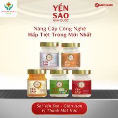 Yến Sào Nam Dược Tổ Yến Chưng Hồng Sâm Và Đông Trùng Hạ Thảo Bồi Bổ Sức Khỏe, Tăng Đề Kháng-Lọ 70ml
