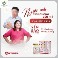 Yến Sào Nam Dược Tổ Yến Chưng Không Đường Bồi Bổ Sức Khỏe,Dùng Cho Người Giảm Cân,Ăn Kiêng-Lọ 70ml