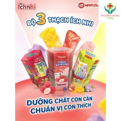 Thạch Chất Xơ, Thạch Mắt Đen, Thạch Ăn Ngon, Thạch Canxi Của Ích Nhi Cho Bé Ăn Rất Ngon Và Bổ Dưỡng