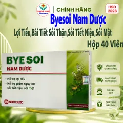 Bài Sỏi/Byesoi Nam Dược Hỗ Trợ Lợi Tiểu,Bài Tiết Sỏi Thận,Sỏi Tiết Niệu,Sỏi Mật,Giảm Bí Tiểu-Hộp 40V