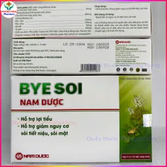 Bài Sỏi/Byesoi Nam Dược Hỗ Trợ Lợi Tiểu,Bài Tiết Sỏi Thận,Sỏi Tiết Niệu,Sỏi Mật,Giảm Bí Tiểu-Hộp 40V
