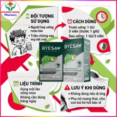 Nước Giải Rượu Byesay Nam Dược Giảm Triệu Chứng Say Rượu Bia, Tăng Cường Giải Độc Gan-Hộp 6 Túi