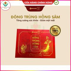 Đông Trùng Hồng Sâm Nam Dược Hỗ Trợ Bồi Bổ Cơ Thể , Tăng Cường Sức Khỏe, Giảm Mệt Mỏi - Hộp 30 Viên