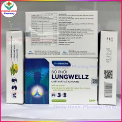 Bổ Phổi Lungwellz Của Meracine Hỗ Trợ Bổ Phổi, Giảm Ho, Giảm Đau Rát Họng,Khản Tiếng - Hộp 30 Viên