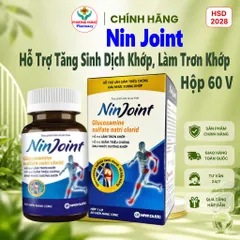 Nin Joint Của Nam Dược Hỗ Trợ Tăng Sinh Dịch Khớp, Làm Trơn Khớp, Giảm Đau Nhức Xương Khớp - Lọ 60V