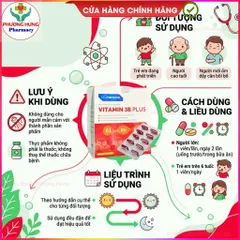 Vitamin 3B Plus Meracine Hỗ Trợ Tăng Cường Hấp Thu Dưỡng Chất, Kích Thích Tiêu Hóa - Hộp 100 Viên