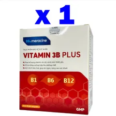 Vitamin 3B Plus Meracine Hỗ Trợ Tăng Cường Hấp Thu Dưỡng Chất, Kích Thích Tiêu Hóa - Hộp 100 Viên