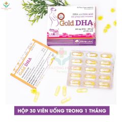 Gold DHA Olimp Labs Giúp Bổ Sung DHA,Axit Folic Cho Phụ Nữ Có Thai Và Cho Con Bú-Hộp 30 Viên