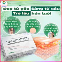 Viên Ngậm Trắng Da HS-Glutathion của Traphaco Giúp Chăm Sóc Da,Sáng Da Và Đều Màu Da - Hộp 30 Viên
