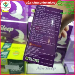 Nin Sleep (Ninsleep) Của Nam Dược Giúp An Thần, Ngủ Ngon, Giảm Mất Ngủ - Hộp 50 Viên