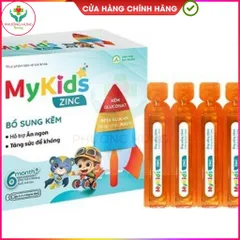 Mykids ZinC của Ích Nhân Giúp Bổ sung Kẽm, hỗ trợ tăng cường sức khỏe, tăng sức đề kháng-Hộp 20 ống