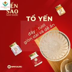Yến Sào Nam Dược Tổ Yến Chưng Đường Phèn Bồi Bổ Sức Khỏe, Tăng Sức Đề Kháng, Giảm Mệt Mỏi- Lọ 70ml