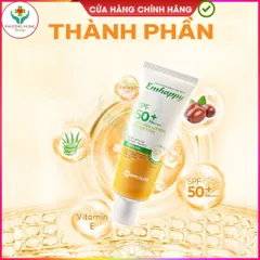 Kem Chống Nắng Thảo Dược Emhappy Nam Dược, SPF 50+, Dưỡng Ẩm Da,Nâng Tông,Ngừa Lão Hóa Da-Tuýp 75g