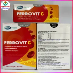 Ferrovit C Hỗ Trợ Giảm Nguy Cơ Và Các Triệu Chứng Thiếu Máu Do Thiếu Sắt - Hộp 30 Viên