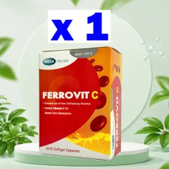 Ferrovit C Hỗ Trợ Giảm Nguy Cơ Và Các Triệu Chứng Thiếu Máu Do Thiếu Sắt - Hộp 30 Viên