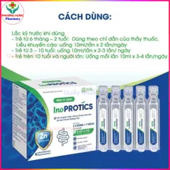 Men Vi Sinh Inoprotics Ích Nhân Bổ Sung 2 Chủng ~ 3 Tỷ + 1 Vách Lợi Khuẩn Đường Ruột - Hộp 20 Ống