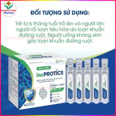 Men Vi Sinh Inoprotics Ích Nhân Bổ Sung 2 Chủng ~ 3 Tỷ + 1 Vách Lợi Khuẩn Đường Ruột - Hộp 20 Ống