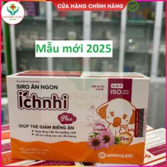 Siro Ăn Ngon Ích Nhi Plus Giúp Nâng Cao Sức Đề Kháng, Tăng Chuyển Hóa, Trẻ Ăn Ngon - Hộp 20 Túi