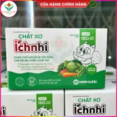 Chất Xơ Ích Nhi Bổ Sung Chất Xơ Inulin, Giúp Giảm Táo Bón, Tăng Cường Tiêu Hóa - Hộp 20 Gói