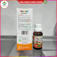 Siro Mykids D3K2 của Ích Nhân Bổ sung vitamin D3, K2 cho cơ thể, tăng cường hấp thu canxi-Lọ 20ml