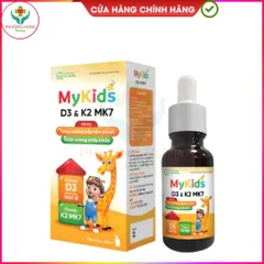 Siro Mykids D3K2 của Ích Nhân Bổ sung vitamin D3, K2 cho cơ thể, tăng cường hấp thu canxi-Lọ 20ml