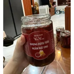 [ Nguyên Chất 100%] Nhunggg Hươuuu tươi nguyên chất ngâm mật ong (80g Nhungggg)
