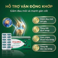 Viên uống dưỡng khớp, tái tạo sụn khớp AKA Tâm Bình (5 vỉ x 12 viên)