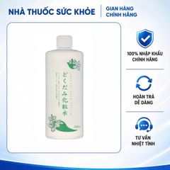Lotion Hỗ Trợ Cải Thiện Mụn Chiết Xuất Rau Diếp Cá Dokudami - Dưỡng Ẩm, Giảm Nhờn, Se Khít Lỗ Chân Lông 500ml Nhật Bản