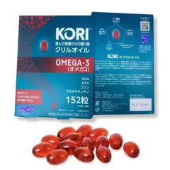  Dầu nhuyễn thể Kori Krill Oil Omega-3 hộp 152 viên Nhật Bản