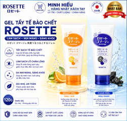 Gel Tẩy Tế Bào Chết Rosette 120g – Chăm Sóc Da Mịn Màng, Hỗ Trợ Làm Sạch Tế Bào Da Chết Và Cặn Bẩn Trên Bề Mặt