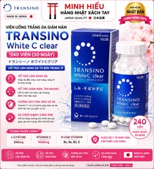  Viên Uống Transino White C Clear Nhật Bản 240 Viên – Hỗ Trợ Giảm Sạm Da, Đốm Nâu, Tàn Nhang, Bổ Sung Vitamin C Và Dưỡng Chất Cho Da Khỏe