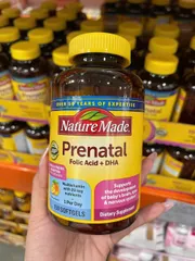 ( HÀNG CHÍNH HÃNG MỸ) VITAMIN TỔNG HỢP CHO MẸ BẦU - NATURE MADE PRENATAL FOLIC ACID DHA+ 150 VIÊN