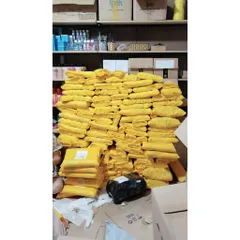 Set 5 gói Bông tẩy trang Aura 150 miếng chính hãng cotton mềm mịn nhập khẩu dành cho mọi loại da
