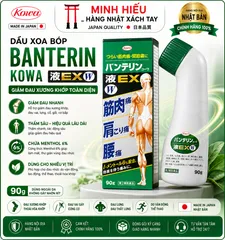 Dầu Xoa Bóp Giảm Đau Xương Khớp Kowa 90g Nội Địa Nhật Bản – Hỗ Trợ Thư Giãn Cơ Bắp