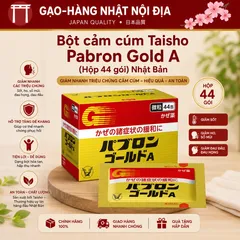Bột Hỗ Trợ Giảm Cảm Cúm Taisho Pabron Gold A Nhật Bản (Hộp 44 Gói) - Giảm Ho, Sốt, Sổ Mũi, Đau Họng